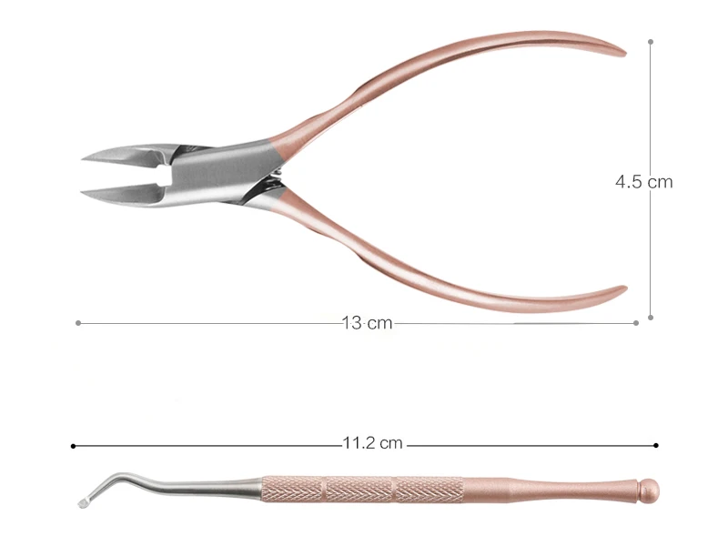 Ножницы для кутикулы 2 шт./компл. из розового золота|Комплекты и наборы| |