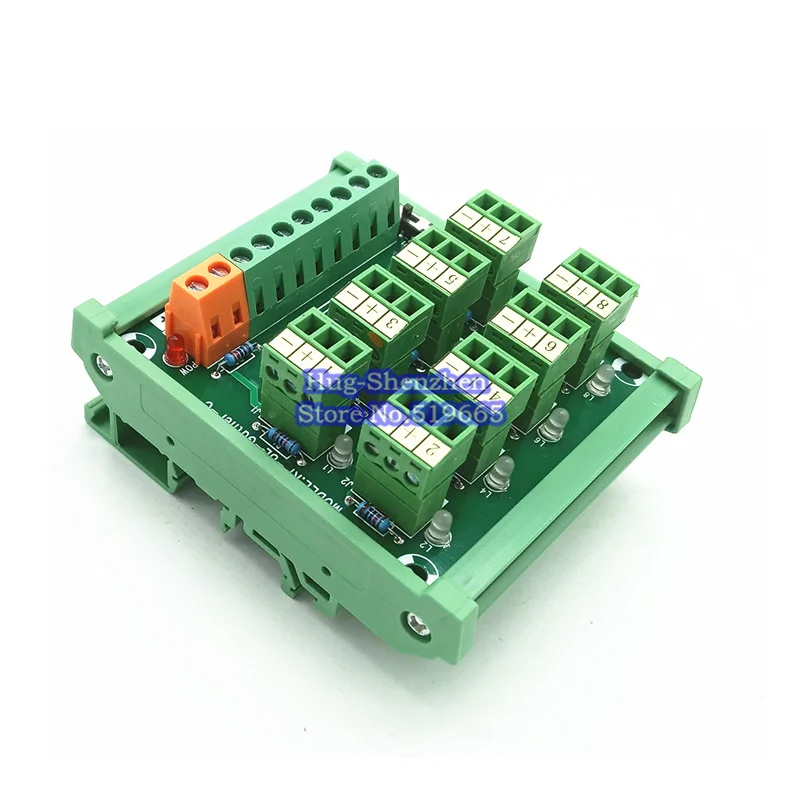 3 проводной 8 канальный Бесконтактный коммутатор PLC sensor Клеммная колодка NPN/PNP