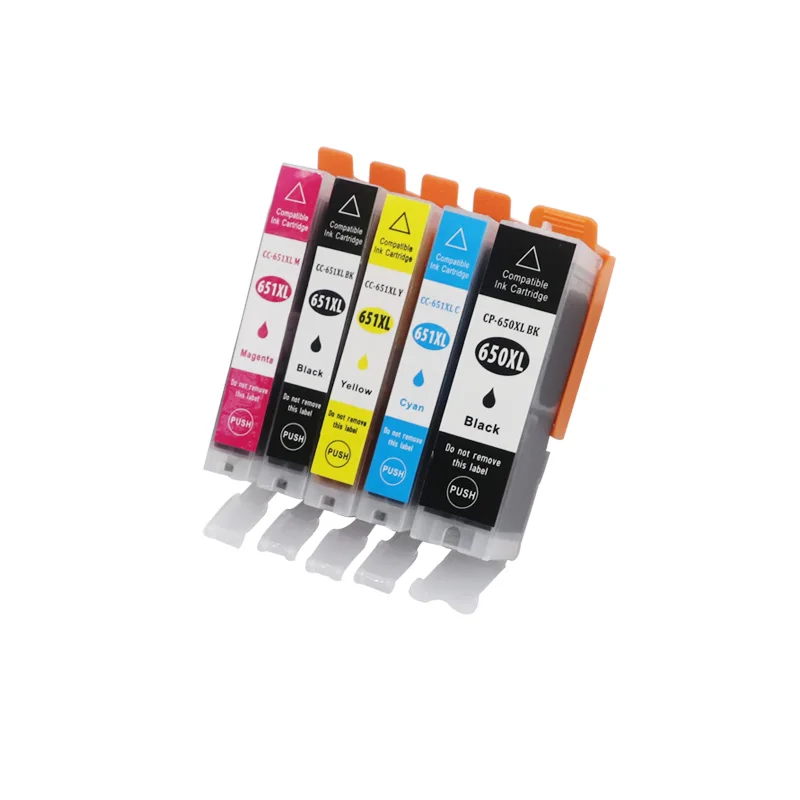 10 шт. PGI 650 CLI 651 совместимые чернильные картриджи для Canon Pixma MG6360 MG7160 IP7260 iX6860 iP8760 MX726