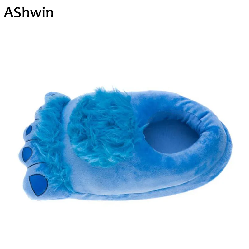 AShwin/меховые домашние тапочки для мужчин и женщин зимняя теплая хлопковая обувь с