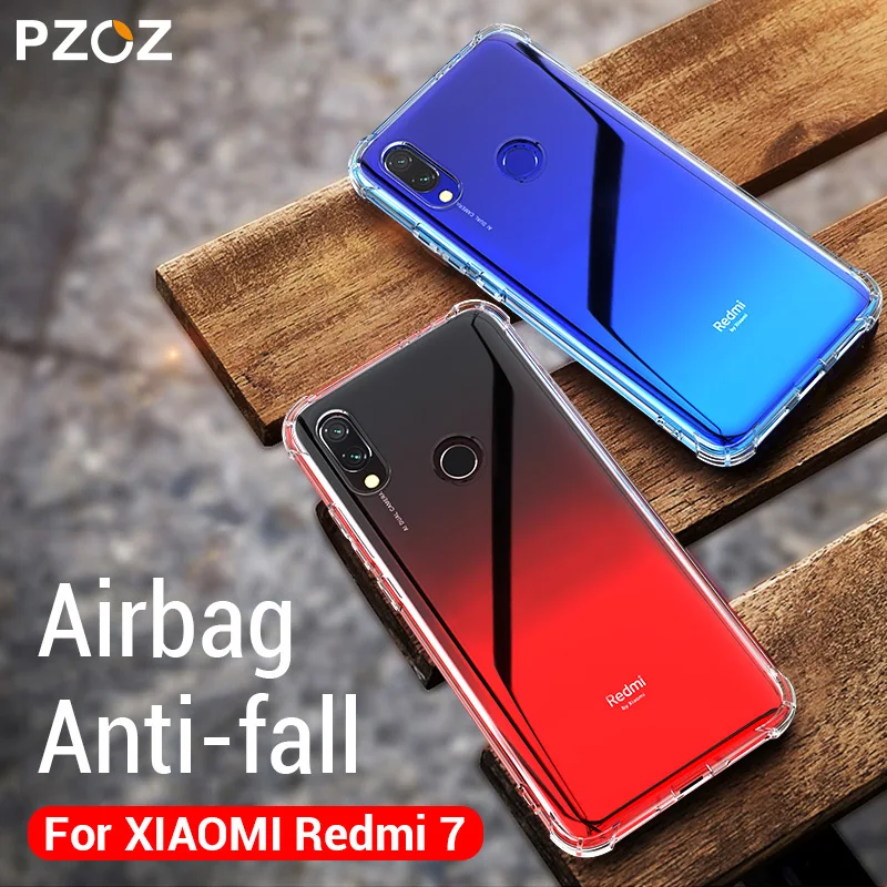 Чехол PZOZ для Redmi 7 Силиконовый противоударный xiaomi redmi прозрачный защитный чехол