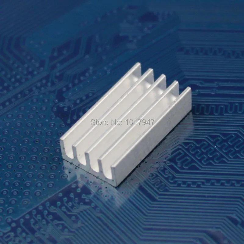 10 шт./партия радиатор Silvr 20x11x5 мм для маршрутизатора IC алюминиевое охлаждающее