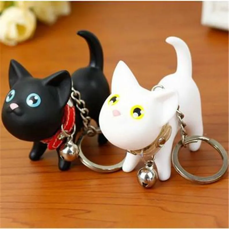 Корейская версия креативного милого брелка для ключей Meng кукла брелок кошка пара
