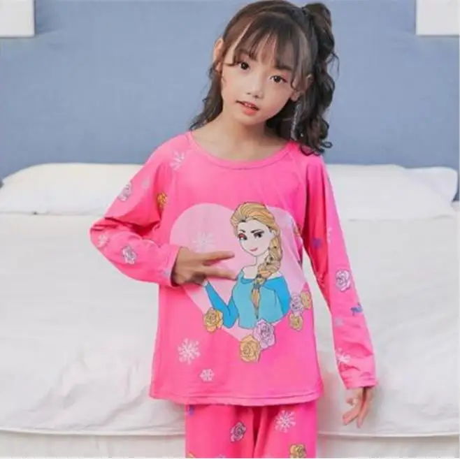 style 13 Детский комплект с длинными рукавами; модная Пижама; одежда для сна; детский подарок на день; детская пижама для отдыха с героями мультфильмов; милые пижамы для девочек - Цвет: style 13