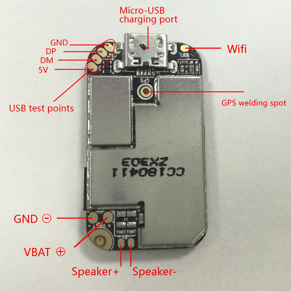 ZX303 PCBA GPS трекер GSM GPS Wifi LBS локатор SOS сигнализация веб-приложение отслеживание TF карта диктофон SMS координатная двойная система
