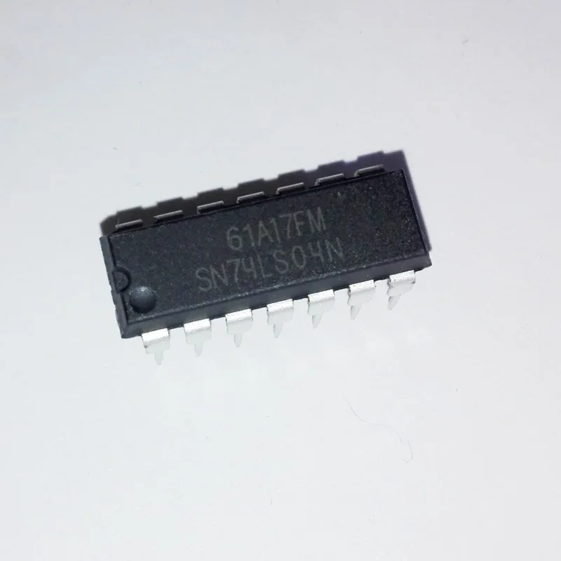 

100PCS SN74LS04N 74LS04 7404 Drivers Hex Inverter Inverting Buffer DIP-14