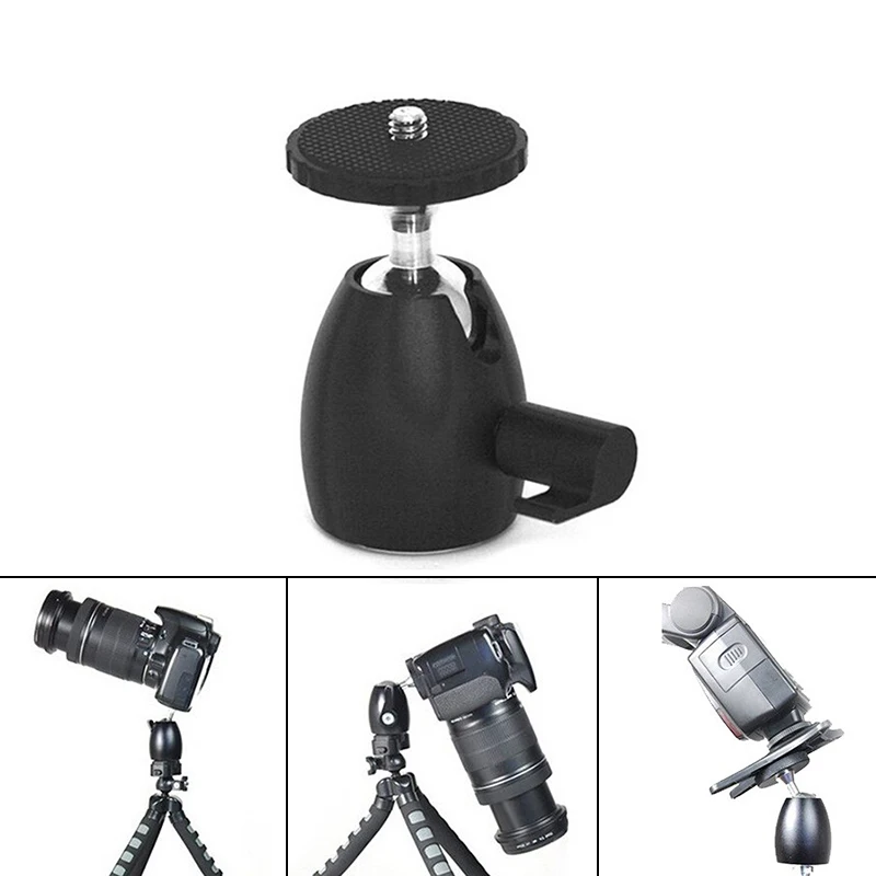 Мини шаровая Головка штатива DSLR DV камера 360 Поворотная шариковая головка 1/4