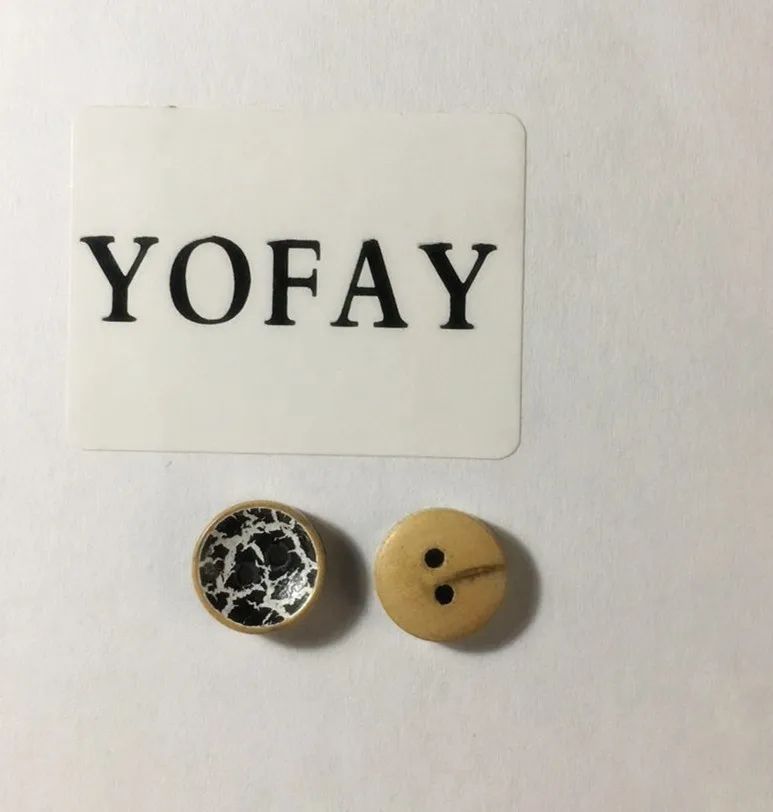 YOFAY 50 ⑤ упак. Кокосовая Скорлупа 2 отверстия Кнопка для рисования