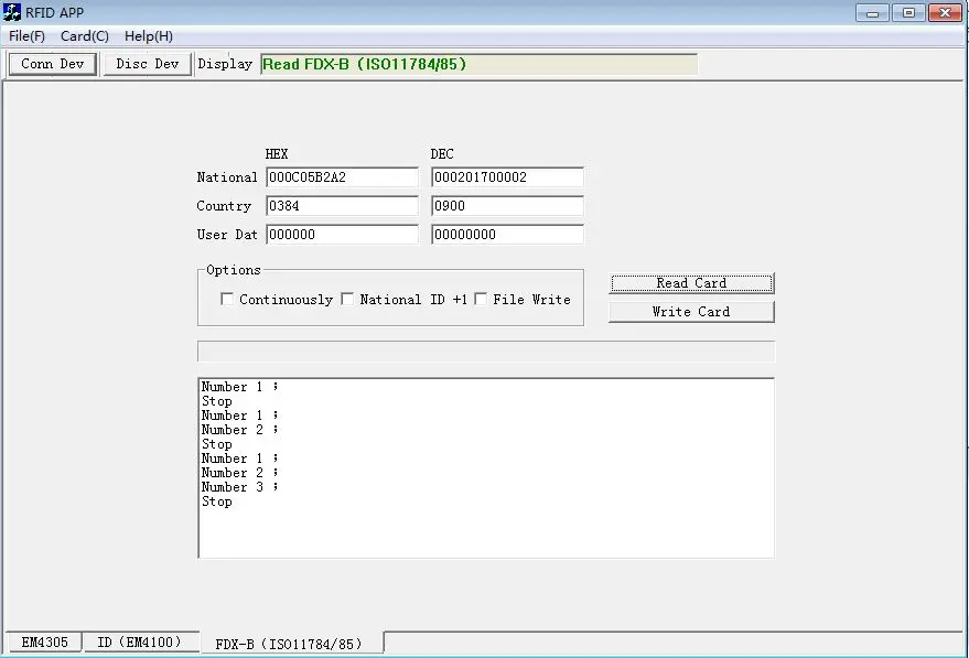 FDX-B ISO11785/84 125-134,2 кГц RFID EM4305 писатель-ридер, чип для животных, машина для записи кода, машина для сжигания кода+ 10 карт