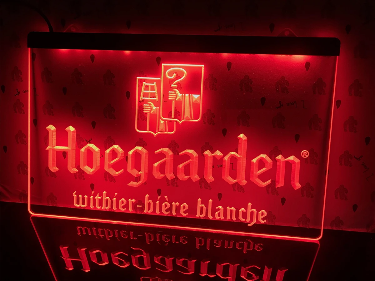 A173-Hoegaarden Бельгия пивной бар светодиодный светильник знак