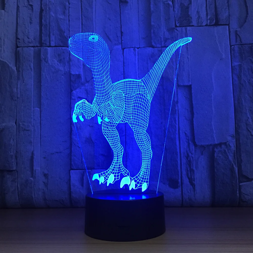 

Dinosaur 3D Lamp 7 Color Led Night Lamps For Kids Touch Led Usb Table Lampara Lampe Baby Sleeping Nightlight Room Lamp Drop Ship