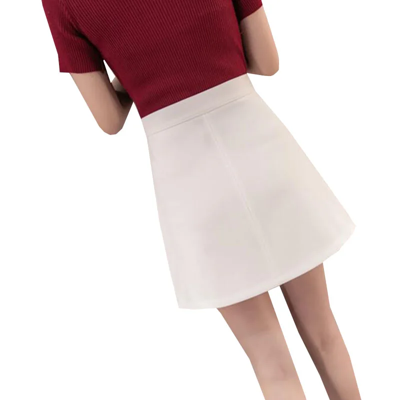 Женская мини-юбка с завышенной талией Повседневная облегающая юбка кольцом и