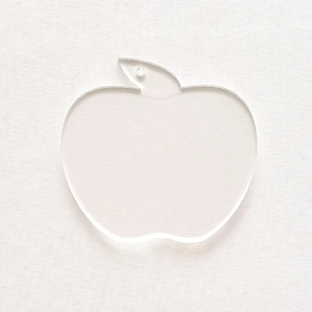 10 шт. Пустые Акриловые Брелоки для ключей 1/8 дюйма|apple 1|keychain blankapple apple |