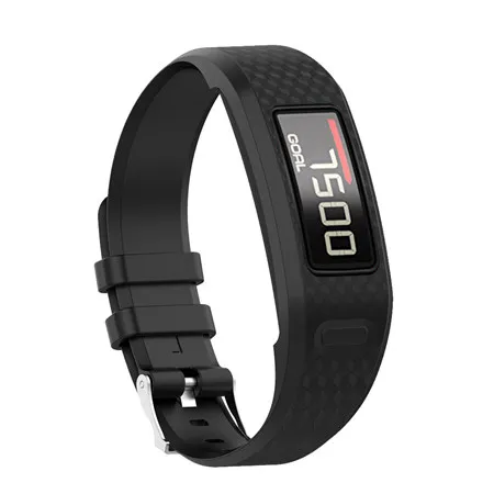 black S/L Размер силиконовый ремешок на запястье сменный ремешок для часов Garmin Vivofit 1/Vivofit 2 для Garmin vivofit1 Vivofit2 браслет ремень - Цвет: black