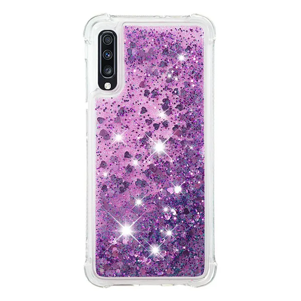 Deep purple love Soft Fashion Love Heart Quicksand Liquid Silicone Phone Case for Google Pixel 3 Google Pixel 3a XL Air Cushion Corner Shockproof - Цвет: Deep purple love