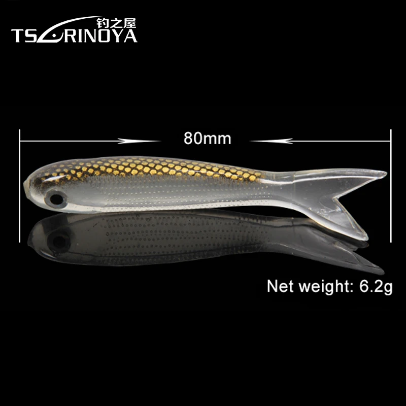 TSURINOYA R05 мягкая рыболовная приманка 3D полая рыба 3 5 г 65 мм 6 2 80 Т образная