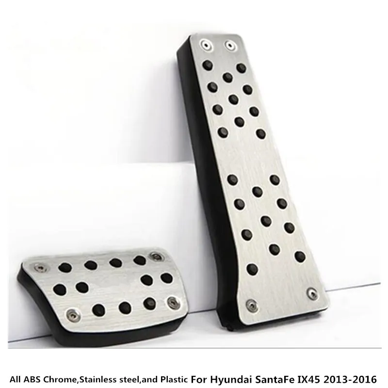 

Free drill For Hyundai SantaFe IX45 2013 2014 2015 2016 car cover Aluminium alloy foot Gas/petrol/oil Brake Rest lamp trim Pedal