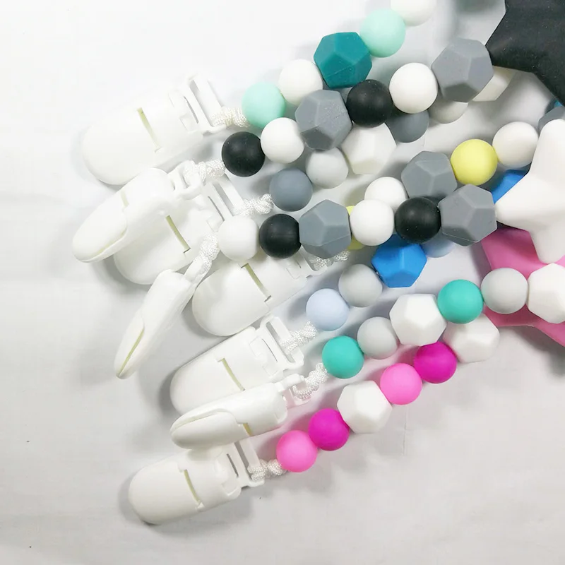 Чип и Дейл детские соски с зажимом Детские Жевательные силиконовые бусины BPA