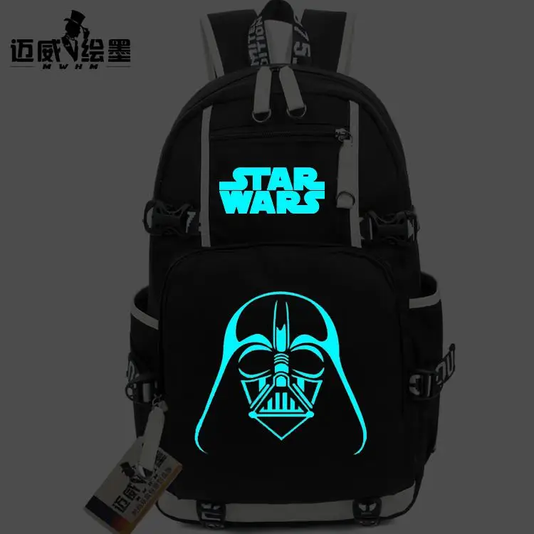Новая мода печати Star Wars темно-рюкзак женщины мужчины StarWars Плёнки анимации дорожная сумка для девочек-подростков Рюкзаки - Цвет: 4