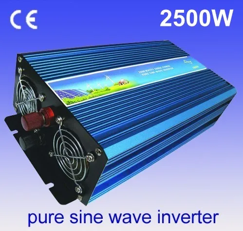 

Free Shipping convertisseur 5000W Peak 2500W pure sine wave inverter DC24V to AC230V inverter,solar power inverter