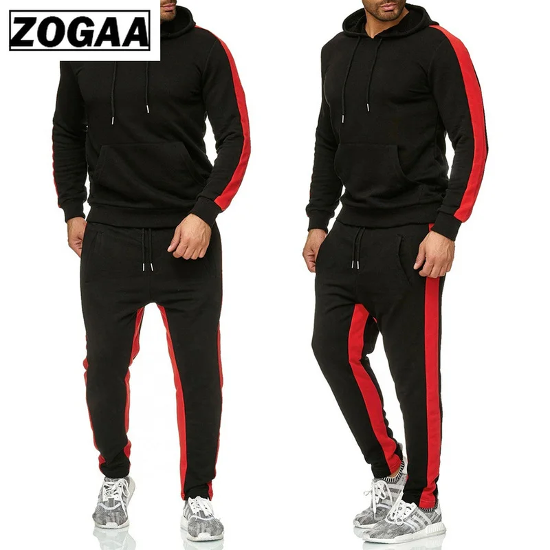 ZOGAA/Брендовые мужские спортивные костюмы повседневный спортивный костюм