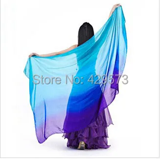 Новое поступление красивая 100% натуральная шелковая Фата для танца живота