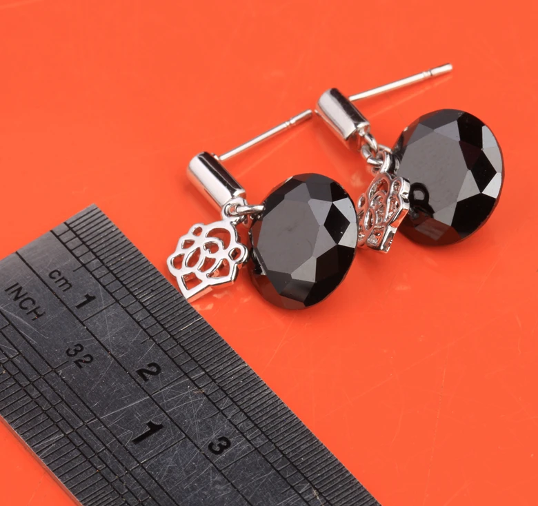 Отличительной черный оникс 925 стерлингов Серебряные ювелирные изделия для Для