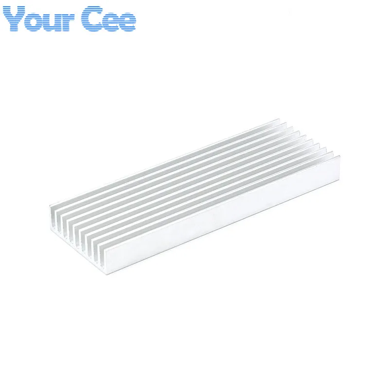 Радиатор охлаждения алюминиевый радиатор 100*35*10 мм светодиодный мощный IC