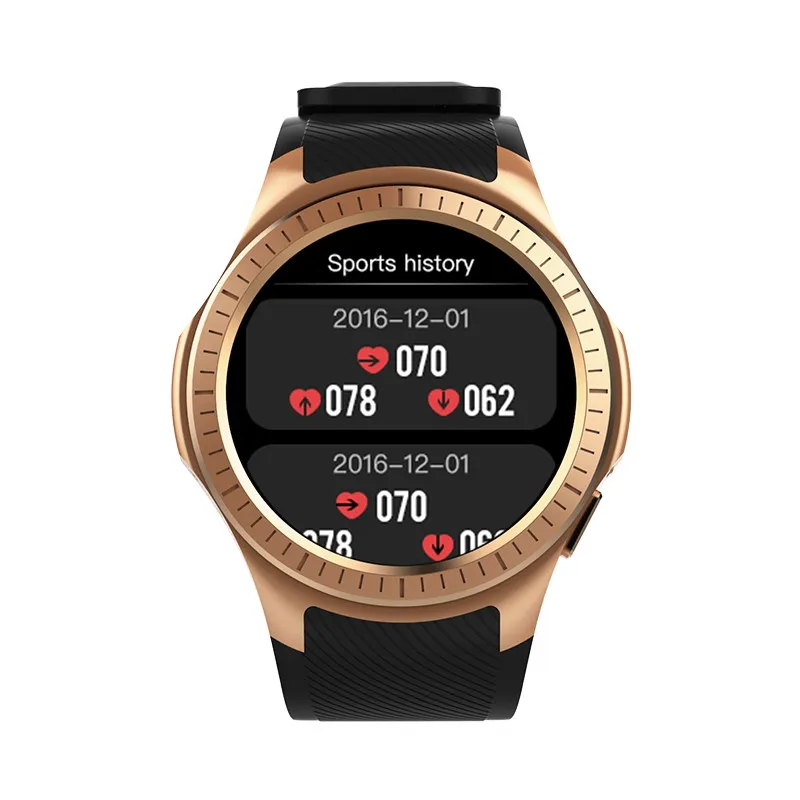 Microwear L1 Smartwatch телефон 1,3 дюйм, Bluetooth, GPS измерение пульса Шагомер монитор сна спортивные Смарт часы PK G05 - Цвет: Rose Gold