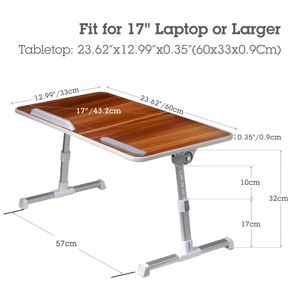 Avantree Adjustable Laptop Bed Coach Table Portable Standing Desk Foldable Sofa Breakfast Tray Notebook Stand Reading Holder | Электроника