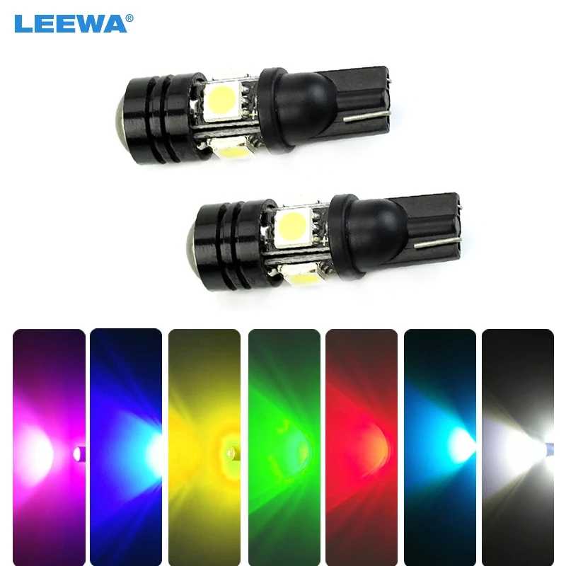 LEEWA 50 шт. T10 194 168 W5W 1 5 W клиновидная лампочка боковой маркер запасная автомобильная