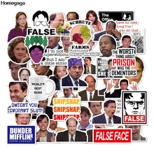 Homegaga 50pcs The office tv show kids Funny 90s print notebook phone luggage laptop bicycle scrapbooking decal stickers D2062 Homegaga 50pcs The office tv show kids Funny 90s print notebook phone luggage laptop bicycle scrapbooking decal stickers D2062