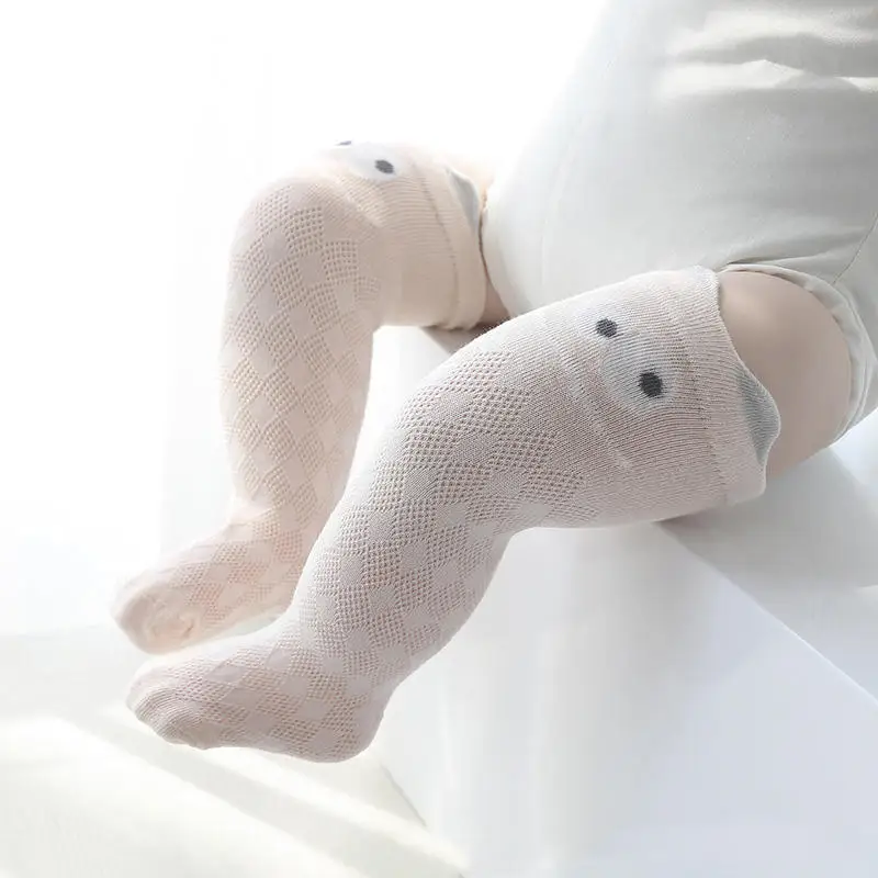 Оранжевый Wecute/носки для новорожденных летние ультратонкие Детские гольфы для мальчиков и девочек, детские носки с героями мультфильмов, противомоскитные - Цвет: Оранжевый