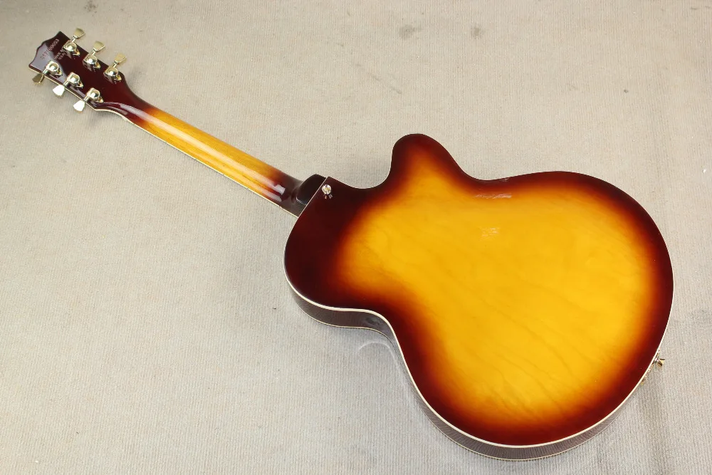 Free shipping Wholesale custom L-5 L5 tobacco burst Left Hand Electric Guitar -15-625 | Спорт и развлечения