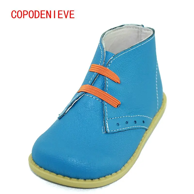 COPODENIEVE Chaussures enfants модные зимние ботинки martin для мальчиков и девочек короткие botas
