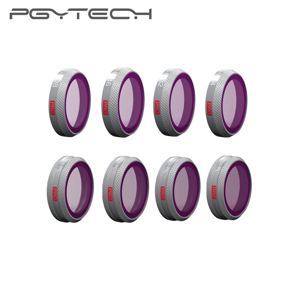 PGYTECH Professional версия набор фильтров для DJI Мавик 2 Zoom ND8PL ND16PL ND32PL ND64PL ND8 16 32 64 Объективы