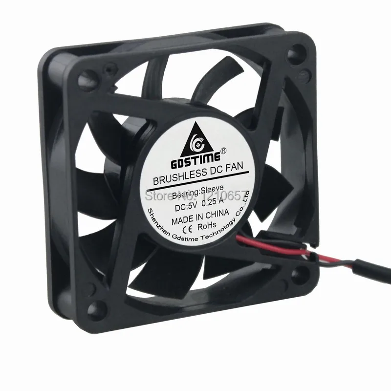 1 шт. Gdstime DC 5 в USB 2500 об/мин 60 мм 60x15 6015S охлаждающий Бесщеточный Охлаждающий