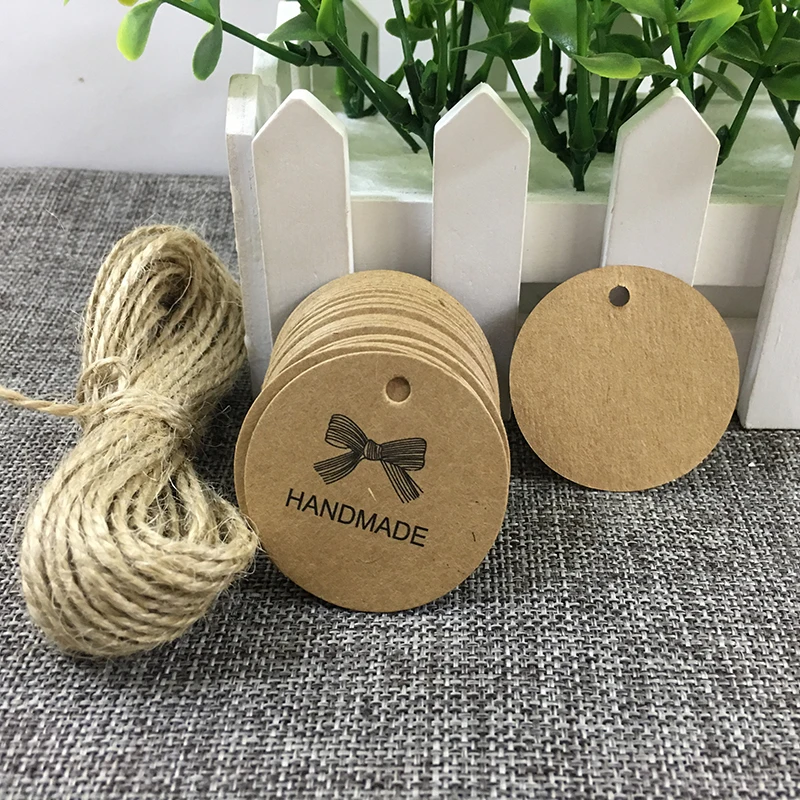 100 шт. ручной работы в стиле сделай сам спасибо конструкция Бумага этикеток