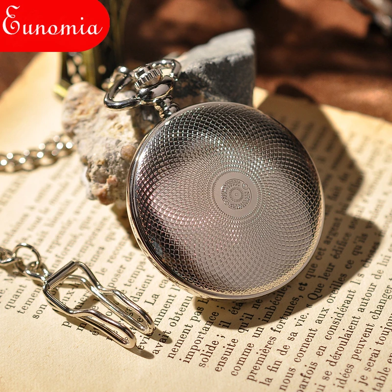 Женские Механические карманные часы в стиле стимпанк наручные с серебряным