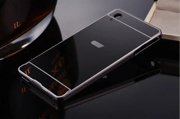 Роскошный Алюминиевый зеркальный чехол для sony Xperia Z1 Z2 Z5 Z3 Z5 Mini Compact Premium XA M4 M5 Aqua C3 C5 C6 покрытие задняя крышка