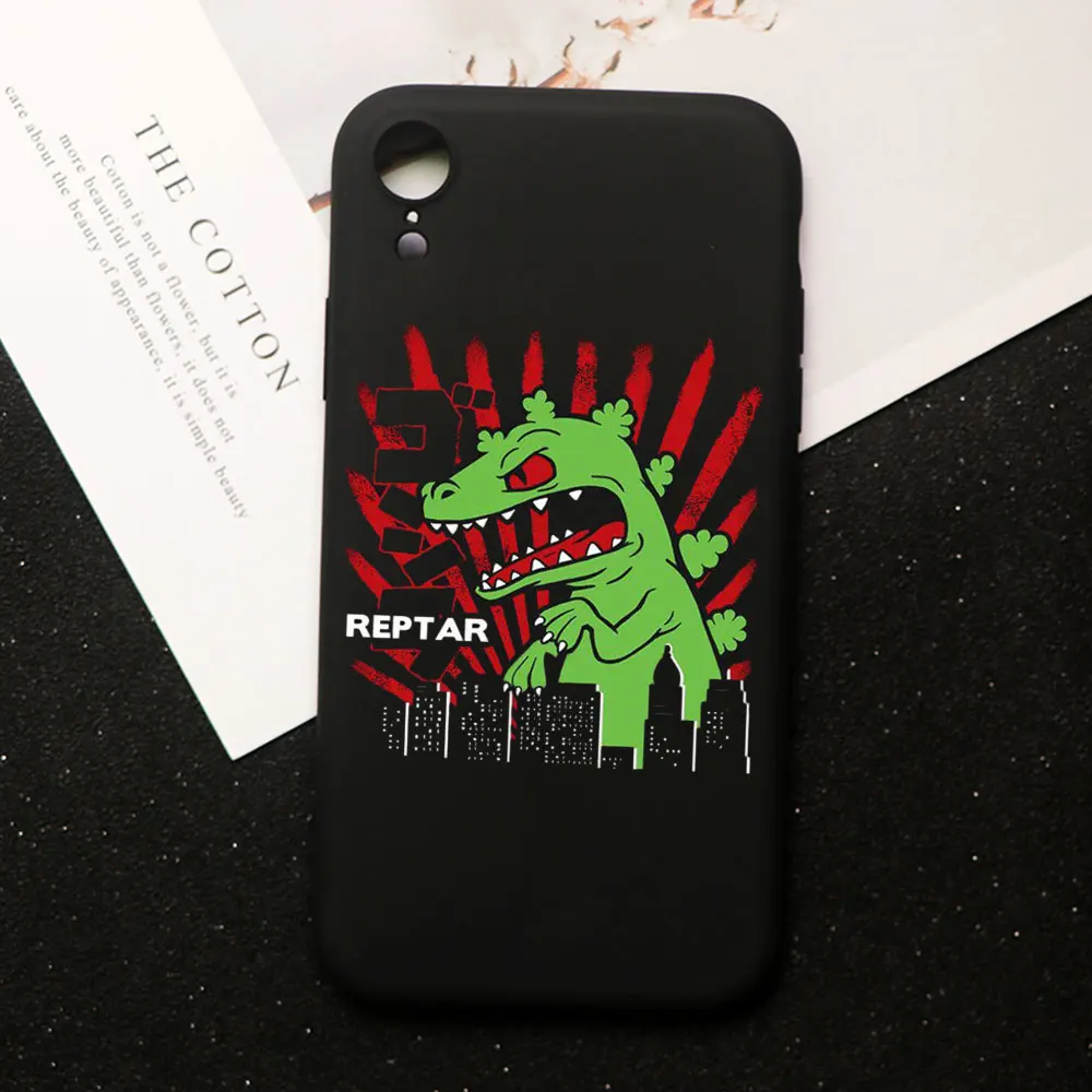 Милый чехол для телефона с героями мультфильмов rugrats reptar для iPhone XR 11 pro MAX чехол XS MAX 5 5S 6 6 S 7 8 Plus Мягкий Силиконовый ТПУ - Цвет: TPU A1638-B