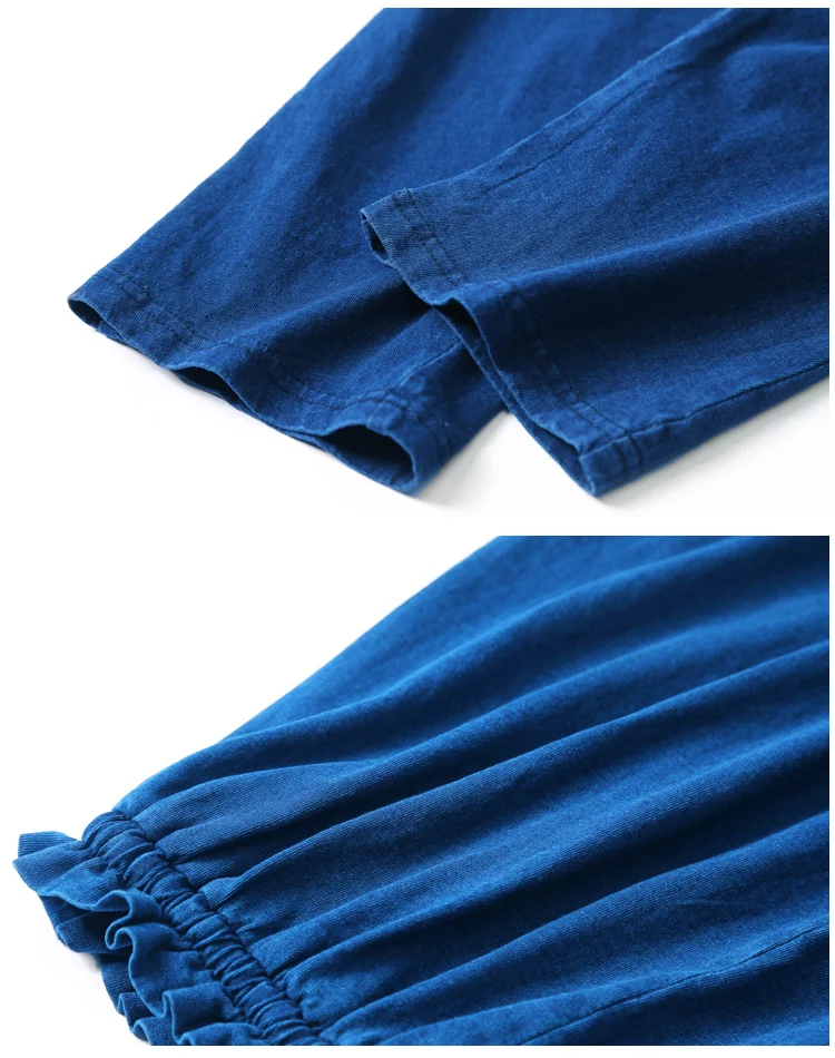 ELFSACK, летние женские джинсы,, топ, модные, синие, для девушек, брюки, одноцветные, средняя талия, повседневные, свободные, брюки, корейский стиль, женские штаны