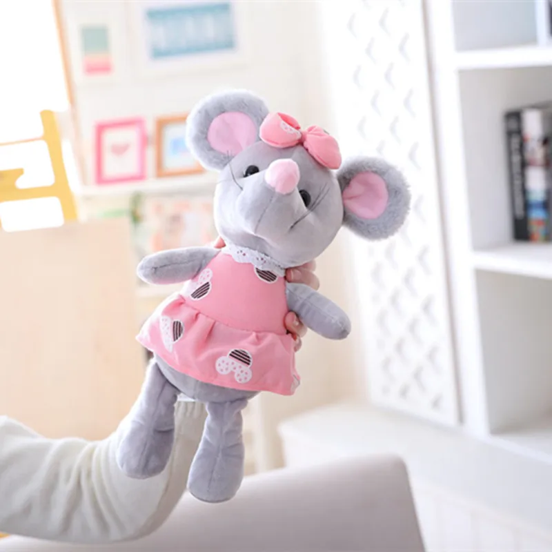 25 см мышь плюшевые игрушки милый хомяк животные мягкие куклы для детей детские