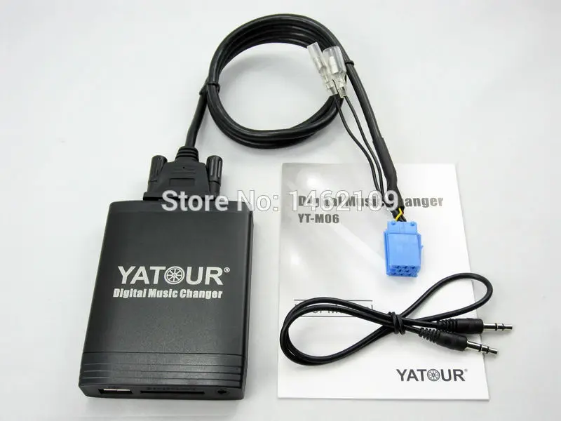Автомобильный цифровой музыкальный переходник YATOUR для CD AUX MP3 SD USB адаптер 8