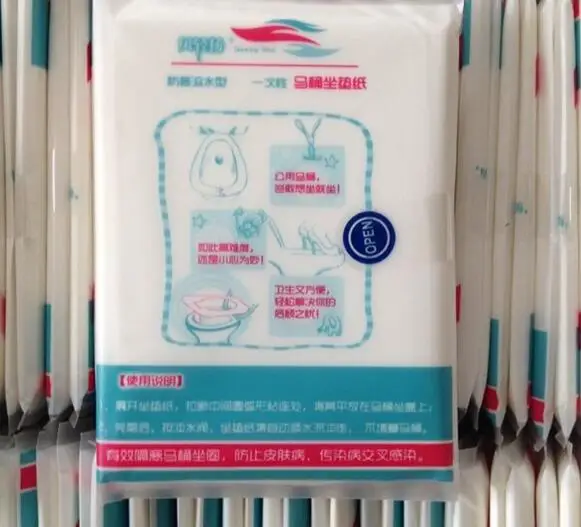 3 упаковки 30 шт./лот одноразовый Дорожный Коврик для сиденья унитаза 100%