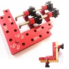 Угловые зажимы L-образной формы, 5,5 дюйма, под дерево, металл, алюминиевый сплав, зажим под прямым углом 90 градусов, инструмент для быстрой фиксации по дереву