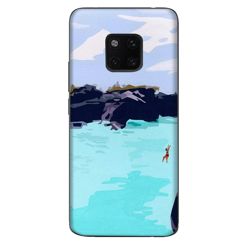 Силиконовый ТПУ чехол для телефона Huawei Nova 2i 3 3i Mate 10 20 Pro Lite Y6 Y5 Prime 2017 2018 Каменный