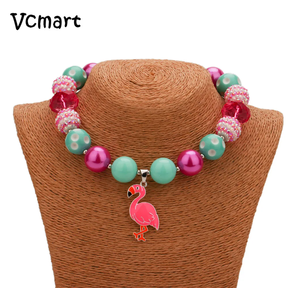 Vcmart 2017 Новый Фламинго массивные ювелирные изделия жевательная резинка ожерелье