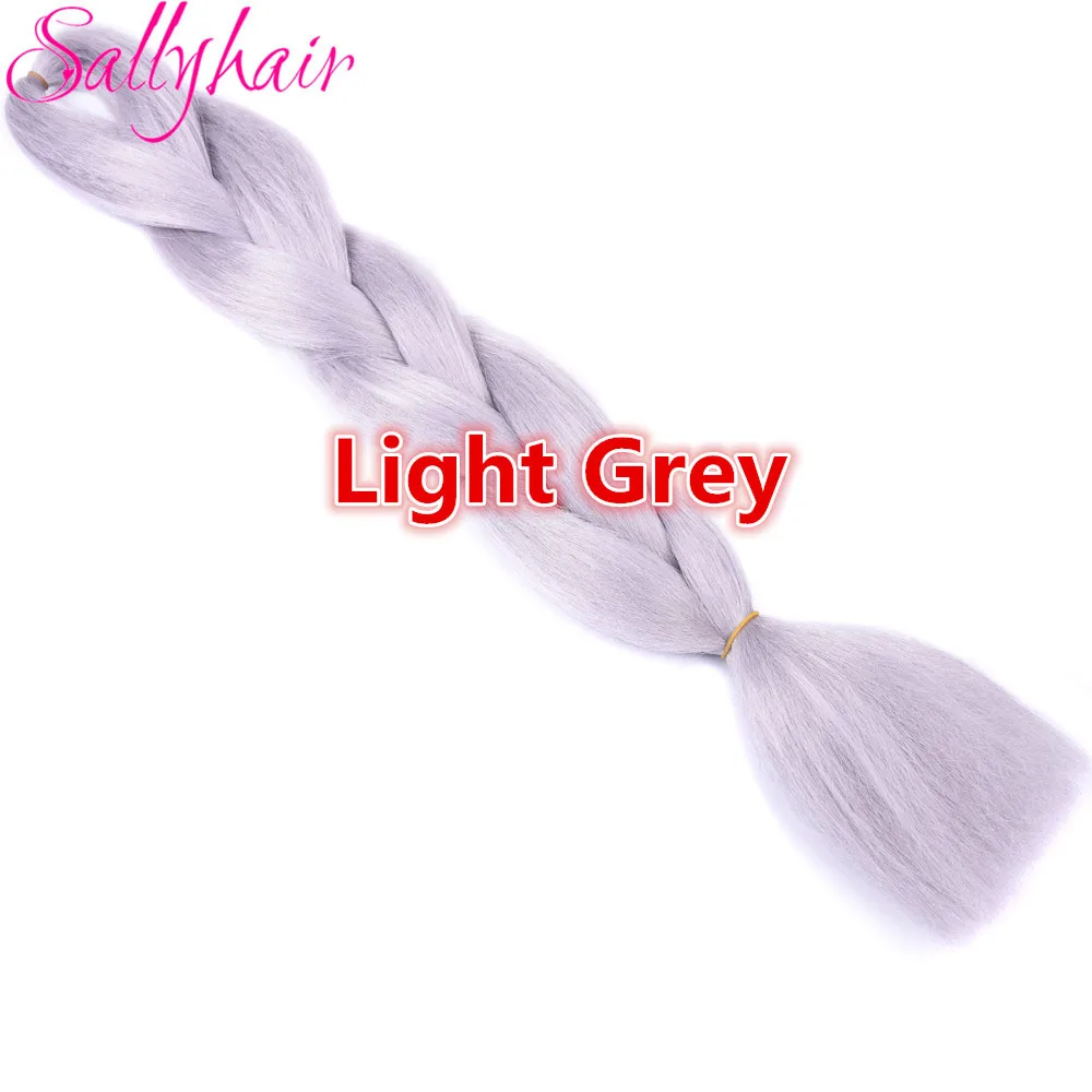 # 99J Jumbo косы ombre плетение волос 2 3 тон чёрный; коричневый розовый цвет sallyhair 24 дюйма высокой Температура Волокно Синтетические волосы расширение - Цвет: # 99J