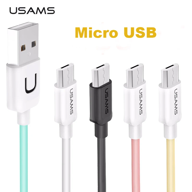 USAMS мобильный телефон адаптер Micro USB кабель для Android быстрое зарядное устройство